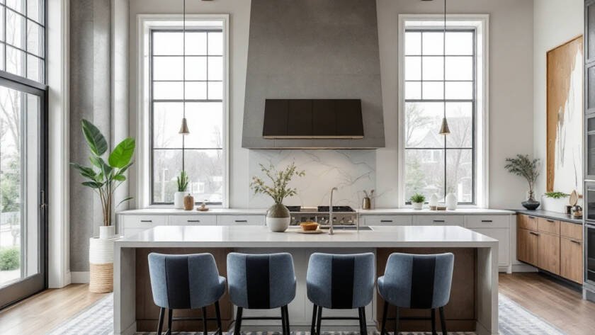 波士顿翻新公司的现代当代设计展示。