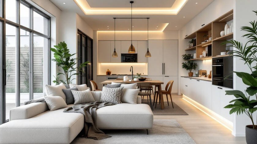 中岛烟机的现代设计与安装处图像