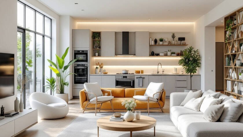 现代化的波士題房屋正在华丽转身的照片。