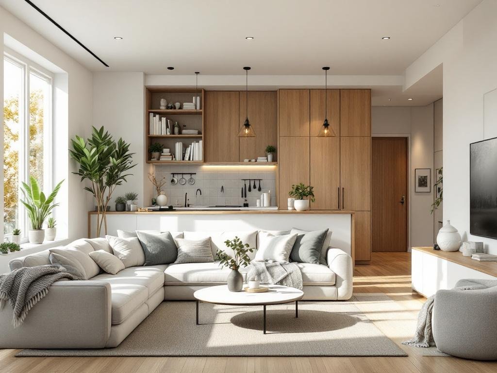 替代文本：一位室内设计师正在讨论当代设计的具体类型。